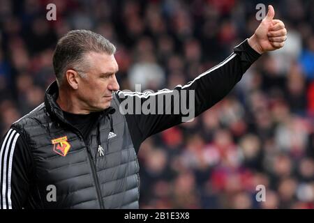 Responsabile di Watford, Nigel Pearson - AFC Bournemouth v Watford, Premier League, Vitality Stadium, Bournemouth, UK - 12th gennaio 2020 solo per uso editoriale - si applicano le restrizioni di DataCo Foto Stock