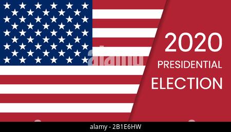 Elezioni Presidenziali Degli Stati Uniti D'America 2020. Vettore Illustrazione Vettoriale