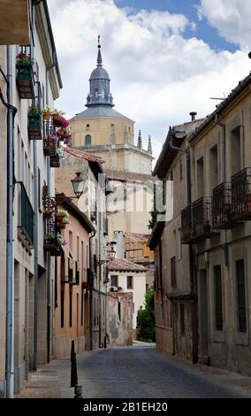 Vista di Segovia. Castilla Y Leon, Spagna Foto Stock