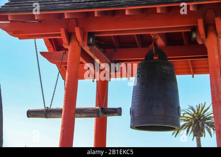 San Diego CA 2-24-2020 Friendship Bell donata a San Diego dal Giappone situato alla fine di Shelter Island a San Diego Foto Stock