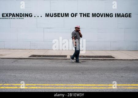 Il museo americano dell'immagine in movimento, accanto a Kaufman Studios, il più grande studio di film al di fuori di Hollywood, Astoria, Queens, a New York Foto Stock