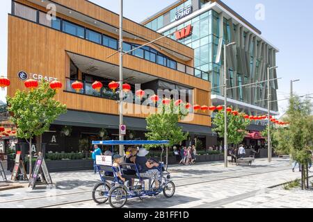 Bar E Ristoranti Sulla Terrazza, Oxford Terrace, Christchurch Central City, Christchurch, Canterbury Region, Nuova Zelanda Foto Stock