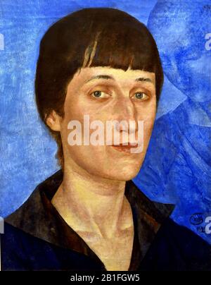 Ritratto Di Anna Akhmatova (Anna Andreyevna Gorenko) - (Poeta Russo) 1922 Di Kuzma Petrov-Vodkin 1878-1939 Russia, Russia, Federazione, Foto Stock