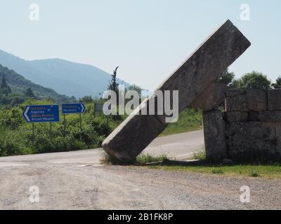 La Porta Arcadiana All'Antica Messene, Itomi, Messini, Messenia, Peloponneso, Grecia Foto Stock