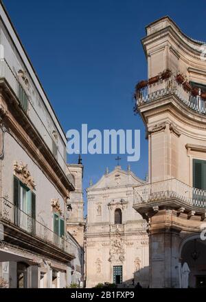 Basilica Di San Martino Nel Centro Storico, Taranto, Martina Franca, Puglia, Italia, Europa Foto Stock