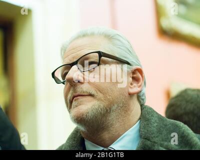 San Pietroburgo, Russia - 21 Ottobre 2016. Coreografo e artista belga Jan Fabre durante l'apertura della sua mostra `Jan Fabre: The Knight o Foto Stock