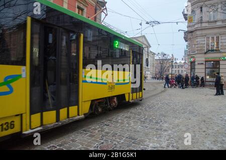 Vita Quotidiana A Lviv (Editoriale) Foto Stock