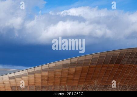 Lee Valley Velopark / Velodrome, Queen Elizabeth Olympic Park, Londra, Inghilterra, Regno Unito, Europa. Foto Stock