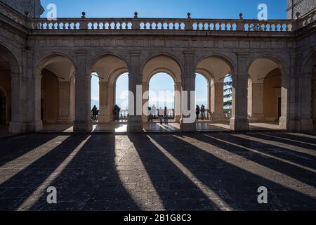 Loggia del Paradiso, Abbazia di montecassino Foto Stock