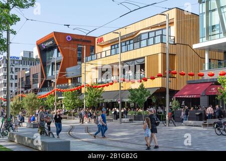 Riverside Bar E Ristoranti Sulla Avenue By River Avon, Oxford Terrace, Christchurch Central City, Christchurch, Canterbury Region, Nuova Zelanda Foto Stock