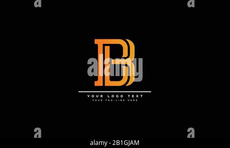 Lettere monogramma icona logo B o BB Illustrazione Vettoriale