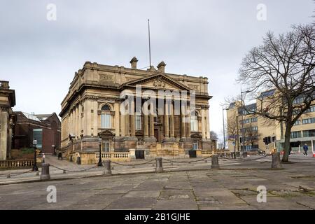 County Sessions House, ex tribunale, William Brown Street, Islington, Liverpool Foto Stock