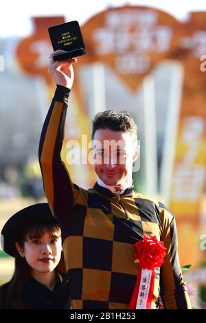 Fuchu, Tokyo, Giappone. 23rd Feb, 2020. Christophe Lemaire Horse Racing : Christophe Lemaire Vince Il Febbraio Stakes All'Ippodromo Di Tokyo A Fuchu, Tokyo, Giappone . Credito: Aflo/Alamy Live News Foto Stock