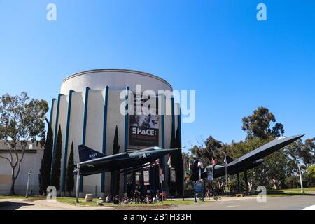 San Diego, Ca 2/24/2020 Il San Diego Air And Space Museum Al Balboa Park Foto Stock