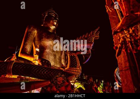 Celebrazione per l'apertura del più grande Buddha in America Latina Foto Stock