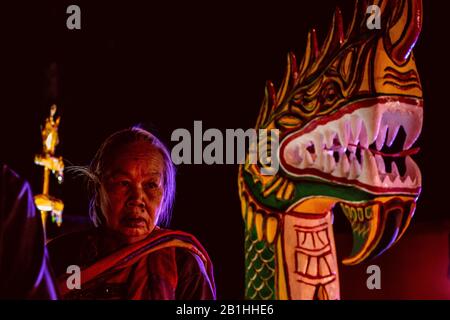 Celebrazione per l'apertura del più grande Buddha in America Latina Foto Stock