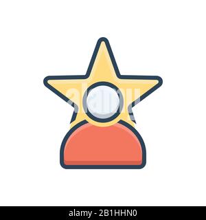 Illustrazione per Celebrity Illustrazione Vettoriale