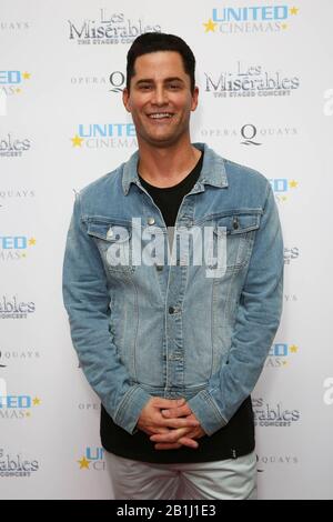 26 febbraio 2020: Jamie DORAN della Bachelorette partecipa alla prima australiana di Les Miserables il concerto In Scena all'Apertura ufficiale dei United Cinemas Opera Quays il 26 febbraio 2020 a Sydney, NSW Australia (Credit Image: © Christopher Khoury/Australian Press Agency via ZUMA Wire) Foto Stock