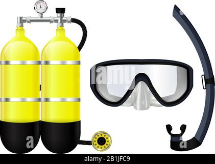 Attrezzatura subacquea Illustrazione Vettoriale
