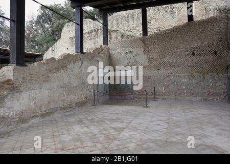 Napoli - reti del Parco Archeologico di Pausilypon Foto Stock