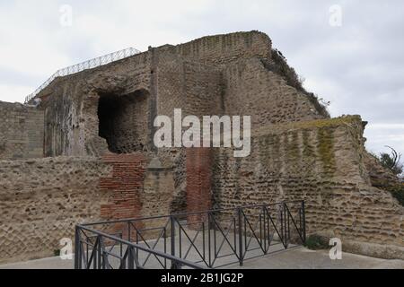 Napoli - Ruderi del Parco Archeologico di Pausilypon Foto Stock