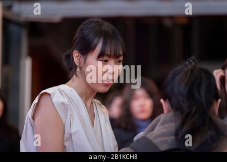 Berlino, Germania. 25th Feb, 2020. Tappeto rosso prima di Domangchin Yeoja (la donna Che Ha Corso) a 70th Berlinale 2020. (Foto Di Beata Siewicz/Pacific Press/Sipa Usa) Credit: Sipa Usa/Alamy Live News Foto Stock