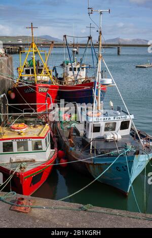 Industria irlandese della pesca, Portmagee, County Kerry, Irlanda Foto Stock