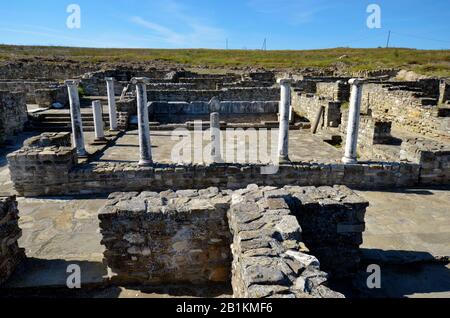 Macedonia del Nord ex FYROM, scavi nell'antico villaggio romano di Stobi Foto Stock