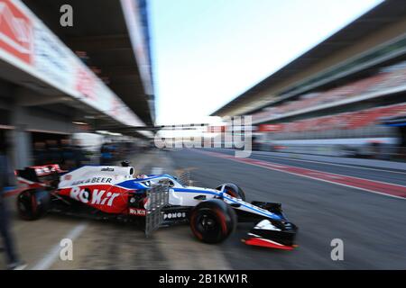 26th Febbraio 2020; Circuito De Barcelona Catalunya, Barcellona, Catalogna, Spagna; Formula 1 Pre Season Testing Two; Rokit Williams Racing, Nicholas Latifi Foto Stock