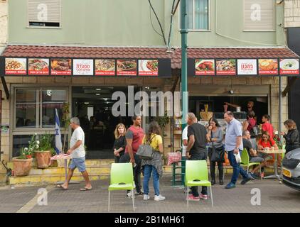 Ristorante, Drusendorf Daliyat Al-Karmel, Karmelgebierge, Israele Foto Stock