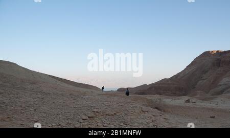 Israele attrazione per i turisti - deserti pietra ned mare morto Foto Stock