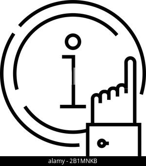 Icona della linea High Technologies, simbolo del concetto, illustrazione del vettore del contorno, simbolo lineare. Illustrazione Vettoriale