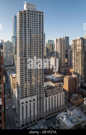 Alto condominio nel quartiere del Fiume Nord Foto Stock