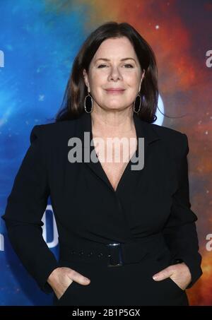 Westwood, Ca. 26th Feb, 2020. Marcia Gay Harden, presso la National Geographic's 'Cosmos: Possible Worlds' Los Angeles Premiere presso Royce Hall, UCLA a Westwood California il 26 febbraio 2020. Credito: Faye Sadou/Media Punch/Alamy Live News Foto Stock