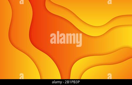 gradiente di sfondo arancione minimo, onda astratta, sfondo digitale gratta creativo, moderno vettore concettuale landing page. Foto Stock