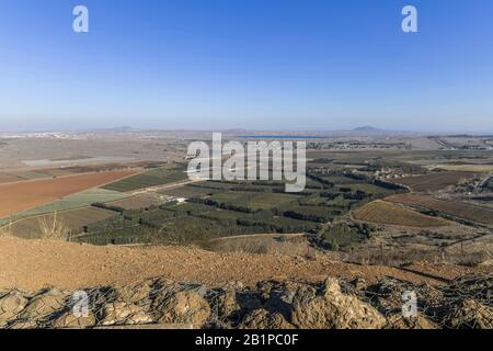 Grenzregion Zwischen Merom Golan (Israele) Und Kuneitra (Syrien), Golanhöhen Foto Stock