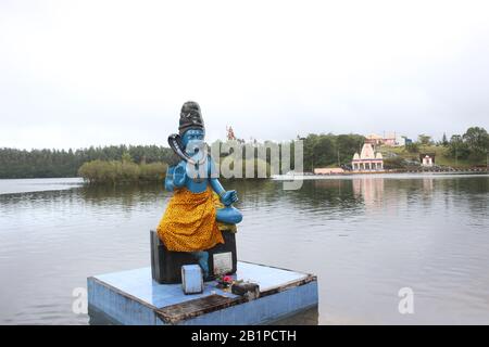 Ganga Talao, lago craterico, Grand Bassin, Mauritius Foto Stock