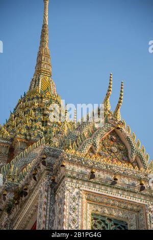 Asia, Thailandia, Bangkok, Wat Arun Foto Stock