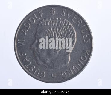 Geldmünze, 1 Krone, Schweden Foto Stock
