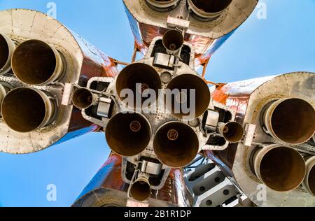 Razzo vettore Soyuz a Samara, Russia Foto Stock