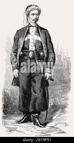 François Rochebrune, capo militare patriota polacco della rivolta di gennaio nel 1863 Foto Stock