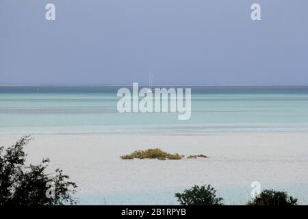 Vista dalla spiaggia della città, Broome, Australia Occidentale Foto Stock