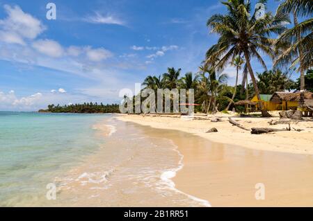 Paesaggio Costiero Dei Caraibi, Isola Di Little Corn, Nicaragua, America Centrale, Foto Stock