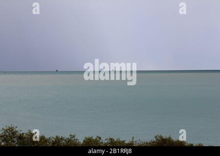 Vista dalla spiaggia della città, Broome, Australia Occidentale Foto Stock