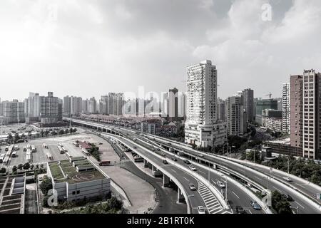 Case residenziali a Nanshi, Shanghai, Cina Foto Stock