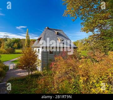 Casa giardino di Goethe nel Parco an der Ilm, Weimar, Turingia, Germania Foto Stock