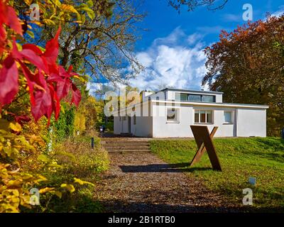 Haus am Horn, casa modello dello Stato Bauhaus, 1920-22 di Georg Muche, Weimar, Turingia, Germania Foto Stock