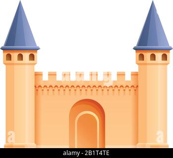 Icona del castello turco. Cartone animato di icona vettore castello turco per web design isolato su sfondo bianco Illustrazione Vettoriale