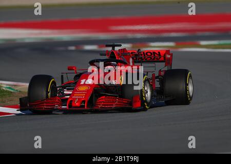 Barcellona (Spagna), Italia, 27 Feb 2020, Charles Leclerc Durante I Test Pre-Stagione 2020 - Campionato Di Formula 1 - Credito: Lps/Alessio De Marco/Alamy Live News Foto Stock