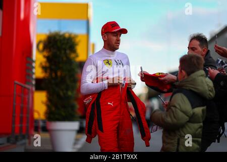 Barcellona (Spagna), Italia, 27 Feb 2020, Sebastian Vettel Durante I Test Pre-Stagione 2020 - Campionato Di Formula 1 - Credito: Lps/Alessio De Marco/Alamy Live News Foto Stock
